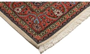 Tappeto Jahrom Medaglione Floreale Rosso Mattone Avorio 137x215 Cm