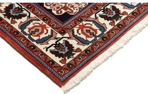 Tappeto Kaschkuli Medaglione Rosso Corallo Blu Scuro 149x201 Cm