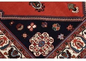 Tappeto Kaschkuli Medaglione Rosso Corallo Blu Scuro 149x201 Cm