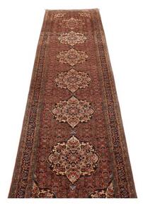Tappeto Bidjar Stilizzato Ruggine Beige Corsia 77x325 Cm