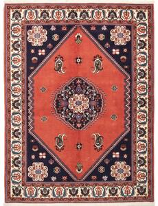 Tappeto Kaschkuli Medaglione Rosso Corallo Blu Scuro 149x201 Cm