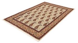 Tappeto Ilaam Floreale Avorio Bordeaux 141x203 Cm