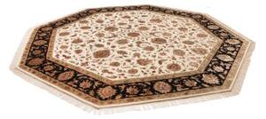 Tappeto Tabriz Royal Floreale Avorio Nero 298x300 Cm
