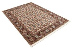 Tappeto Ilaam Stilizzato Avorio Rosso Scuro 150x218 Cm