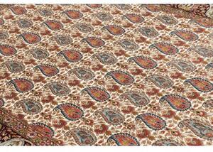 Tappeto Ilaam Stilizzato Avorio Rosso Scuro 150x218 Cm