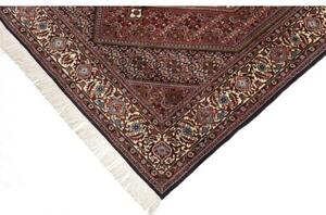 Tappeto Bidjar Stilizzato Rosso Scuro Avorio 140x228 Cm
