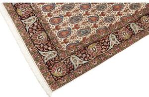 Tappeto Ilaam Stilizzato Avorio Rosso Scuro 150x218 Cm