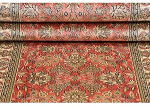 Tappeto Kashmir Floreale Rosa Corallo Avorio Corsia 81x281 Cm