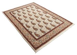 Tappeto Ilaam Stilizzato Avorio Rosso Ruggine 144x209 Cm