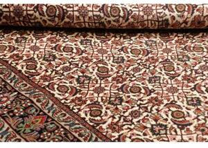 Tappeto Bidjar Con Seta Floreale Avorio Rosso Ruggine 178x247 Cm