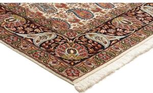 Tappeto Ilaam Stilizzato Avorio Rosso Scuro 150x218 Cm