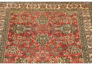 Tappeto Kashmir Floreale Rosa Corallo Avorio Corsia 81x281 Cm