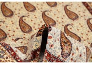 Tappeto Ilaam Floreale Avorio Bordeaux 141x203 Cm