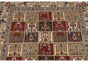 Tappeto Moud Geometrico Rosso Azzurro 96x145 Cm