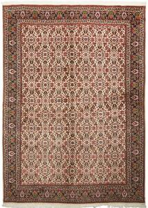 Tappeto Bidjar Con Seta Floreale Avorio Rosso Ruggine 178x247 Cm