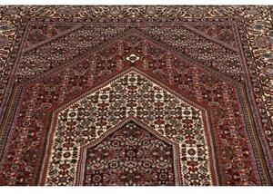 Tappeto Bidjar Stilizzato Rosso Scuro Avorio 140x228 Cm