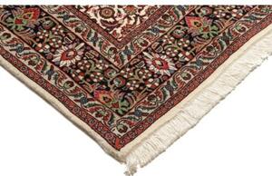Tappeto Bidjar Con Seta Floreale Avorio Rosso Ruggine 178x247 Cm