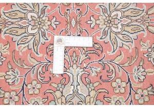 Tappeto Kashmir Floreale Rosa Corallo Avorio Corsia 81x281 Cm