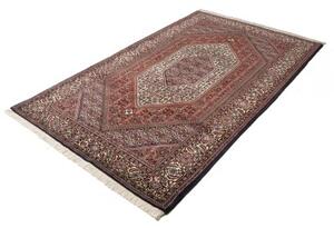 Tappeto Bidjar Stilizzato Rosso Scuro Avorio 140x228 Cm