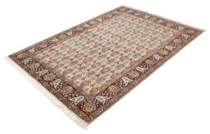 Tappeto Ilaam Stilizzato Avorio Rosso Scuro 150x218 Cm