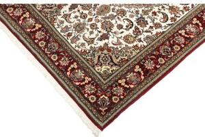 Tappeto Ilaam Medaglione Floreale Avorio Rosso 107x155 Cm