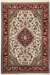 Tappeto Ilaam Medaglione Floreale Avorio Rosso 107x155 Cm