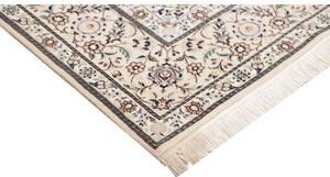 Tappeto Nain 6la Medaglione Floreale Avorio Rosso 158x248 Cm