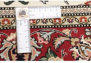 Tappeto Ilaam Medaglione Floreale Avorio Rosso 107x155 Cm