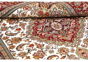 Tappeto Ilaam Medaglione Floreale Avorio Rosso 106x162 Cm