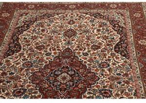Tappeto Ilaam Medaglione Floreale Avorio Rosso 138x212 Cm