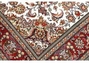 Tappeto Ilaam Medaglione Floreale Avorio Rosso 106x162 Cm