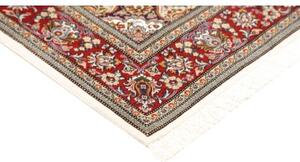 Tappeto Ilaam Medaglione Floreale Avorio Rosso 106x162 Cm