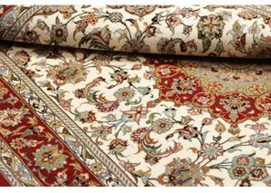 Tappeto Ilaam Medaglione Floreale Avorio Rosso Ruggine 100x145 Cm