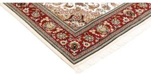 Tappeto Ilaam Medaglione Floreale Avorio Rosso 106x158 Cm