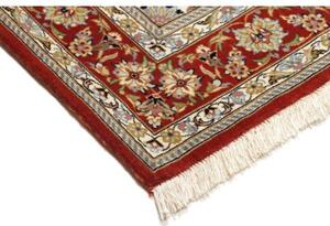 Tappeto Ilaam Medaglione Floreale Avorio Rosso Ruggine 100x145 Cm