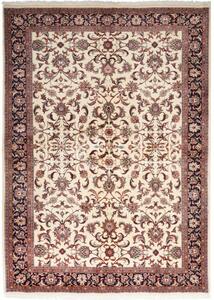 Tappeto Bidjar Con Seta Floreale Avorio Blu Scuro 170x241 Cm