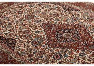 Tappeto Ilaam Medaglione Floreale Avorio Rosso 138x212 Cm