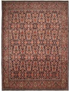 Tappeto Bidjar Stilizzato Marrone Scuro Bordeaux 257x342 Cm