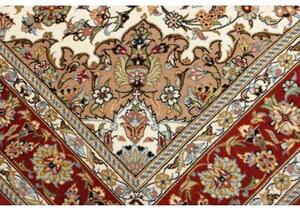 Tappeto Ilaam Medaglione Floreale Avorio Rosso Ruggine 100x145 Cm