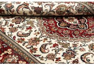 Tappeto Ilaam Medaglione Floreale Avorio Rosso 107x155 Cm