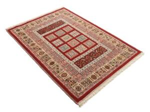 Tappeto Nimbaft Geometrico Rosso Mattone Avorio 109x159 Cm