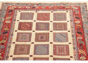 Tappeto Nimbaft Geometrico Beige Rosso 103x129 Cm