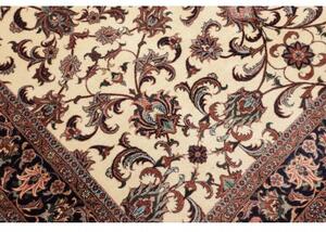 Tappeto Bidjar Con Seta Floreale Avorio Blu Scuro 170x241 Cm