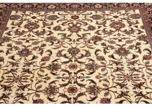 Tappeto Bidjar Con Seta Floreale Avorio Blu Scuro 170x241 Cm