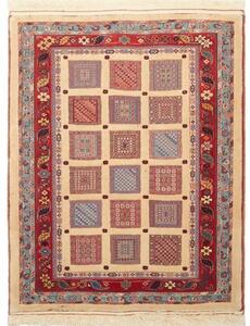 Tappeto Nimbaft Geometrico Beige Rosso 103x129 Cm