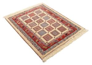 Tappeto Nimbaft Geometrico Beige Rosso 103x129 Cm