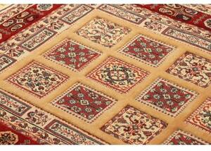 Tappeto Nimbaft Geometrico Rosso Beige 82x121 Cm