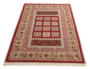 Tappeto Nimbaft Geometrico Rosso Mattone Avorio 109x159 Cm