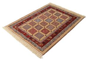 Tappeto Nimbaft Geometrico Beige Rosso 103x129 Cm