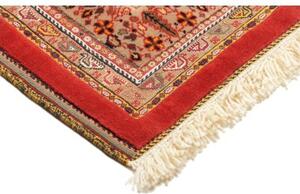 Tappeto Nimbaft Fine Geometrico Rosso Beige 91x118 Cm